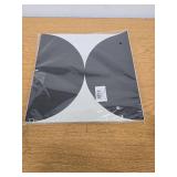 Black Semi-circular Vinyl Flooring Tile 11.8"x11.8"x1.0mm (10-pcs) Peel and Stick Flooring (Cover 9.6 sq. ft./ Pack)