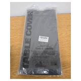 Slergut 6 Pack Plastic Table Cloth, Black Thick Tablecloths, Rectangle ,54 x 108 Inch