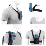 PellKing Phone First-Person Perspective Shooting Mounting,Accesssory Kit with Chest Mount/Head Strap/Neck Holder/Backpack Strap Mount,for iPhone Samsung Oneplus and GoPro Action Camera
