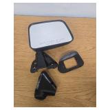 Passenger Side View Mirror Compatible with 1987-1989 For Toyota 4Runner 1987-1995 Pickup Manual Fold Non-heated Manual Adjustment Black Right Outside Exterior Mirror RM72004-111R - Retail: $14