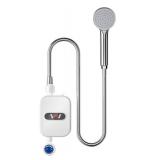 Instant Water Heaters LCD Digital Display Thermostatic Shower Water Heating Device Bathroom Waterproof 304 Stainless Steel Tankless Rapid Heating Machine for Home Hotel