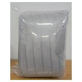 Lux Decor Collection 10 Piece Bedding Comforter Set King Size - Luxury Soft Bed in a Bag  Grey - Retail: $64