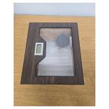 CIGAROL Cigar Humidor Box Features Cedar Wood Interior, Transparent Glass Lid, and Built-in Accessory Drawer