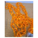 Christmas Decorations Orange Chain Lights, 10FT 160 LEDs Battery Operated
