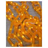 Christmas Decorations Orange Chain Lights, 10FT 160 LEDs Battery Operated