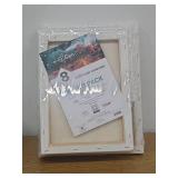 2 Packs of GenCrafts Assorted Stretched Canvas (8 Pack)  Rectangular for Acrylic  Oil  Other Wet or Dry Medium - Artist Grade (16 Count)