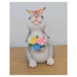 Bunny Garden Figurine with Butterfly