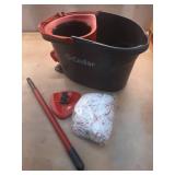 O-Cedar EasyWring Deep Clean Microfiber Spin Mop with Bucket System and 1 Extra Mop Head Refill - Retail: $59