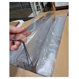 upsimples 16 Pack Acrylic Shelves for Wall Storage, 15 Floating Bookshelves for Kids, Display Shelf Organizer for Bathroom, Bedroom, Living Room, Kitchen, Room Decor, Clear