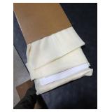 Chyhomenyc Cream Sheer Curtains 90 Inches Long - Light Filtering Solid Voile Window Panel Drapes for Bedroom, Elegant Soft Airy Living Room Sheer Curtains, Each 42Wx90L Inch, 2 Panels