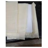 Chyhomenyc Cream Sheer Curtains 90 Inches Long - Light Filtering Solid Voile Window Panel Drapes for Bedroom, Elegant Soft Airy Living Room Sheer Curtains, Each 42Wx90L Inch, 2 Panels