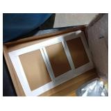 KeaBabies Baby Hand and Footprint Kit - Clay Handprint Keepsake Frame, Newborn Nursery Picture Frame, Personalized New Mom Gifts for Baby First Christmas Shower (Dark Walnut)