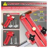 Saker Thin Rip Jig Table Saw Jig Guide, Making Repetitive Narrow Strip Cuts, Fit for 3/4 x 3/8 Slots, for Table Saw Band Saw Router Table