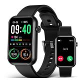 Smart Watch Fitness Tracker (Answer/Make Call), 24/7 Heart Rate Spo2 Blood Pressure Monitor Sleep Tracker, 114 Sports Modes Pedometer Calorie Step Tracker, Waterproof Activity Tracker for Women Men