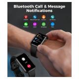 Smart Watch Fitness Tracker (Answer/Make Call), 24/7 Heart Rate Spo2 Blood Pressure Monitor Sleep Tracker, 114 Sports Modes Pedometer Calorie Step Tracker, Waterproof Activity Tracker for Women Men