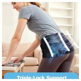 Ultra Sacroiliac SI Hip Belt for Women and Men, [Upgraded Medical-Grade] Adjustable Breathable Hip Brace, Sciatica Pain Relief Devices, Trochanter Brace for Relieving Lower Back Pain, Pelvic Pain & Sc