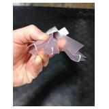 AmazerBath 3PCS Shower Door Bottom Seal for 1/4 Inch Glass - (15.75 Inches * 3), 3 Section Segmented Shower Installation Kit Frameless Glass Door Seal Strip