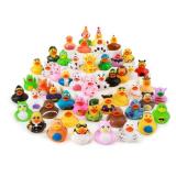 WQTHE Rubber Duck for Jeeps Ducking - 2.3 Inch Bulk Floater Duck for Kids - Baby Bath Toy Assortment - Party Favors, Birthdays, Bath Time, and More