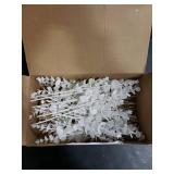 Hollyone 20 Pcs Glitter Artificial Eucalyptus Branches 13 Christmas Christmas Tree Picks and Sprays White Fake Eucalyptus Leaves for DIY Christmas Tree Garland Wreath Crafts Home Decoration