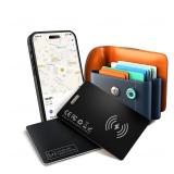 Airtag 2 Pack Wallet Tracker Card 0.06in Slim - Airtag Card Smart Tag IP68 Waterproof, Works with Apple Find My, Apple Air Tag for GPS, Keys, Purse, Credit Card (iOS Only)
