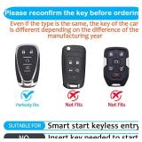 Tukellen for Chevrolet Key Fob Cover Special Soft TPU Key Case Key Shell Compatible with 2016-2024 Chevy Blazer Bolt EV Camaro Cruze Equinox Malibu Sonic Spark Traverse Key Shell (Blue, 5 Buttons)