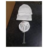 WMKGG Ultra Fine Mesh Strainer Bags, Reusable Mesh Filter Bags with Stainless Steel Handle Frame for Filter NutMilk, Coffee, Milk, Butter, Juices and Fresh Cheese (Small Size)