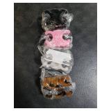 Premium Durable Acetate Butterfly Hair Clips, Celine Hair Clip, 4 Pack Medium Size Acetate Hair Claw Clips with Secure Hold,Perfect for Updos,Perfect for Updos (2.76 x 1.66 in)