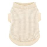 Cozy and Functional Dog Shirts for Small Puppies: Stretchable Beige Attire with Easy-On Design, Ideal for Chihuahuas and Yorkies - Enhance Comfort and Playfulness on Chill Days XX-Small