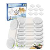 Cunina Filter & Sponges Pet Water Fountain Filter Compatible with MAILOFY WF120 410oz/3.2Gal/12L & Fit for Zuqqony DYSJ01 Dog Water Bowl Dispenser, Filters Replacement for Cat Automatic Fountain