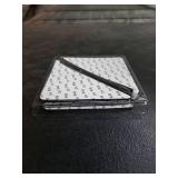 Rabenda 12 Pcs Rug Tape, Non Slip Rug Pads Grippers for Hardwood Floors and Tiles, Reusable Carpet Tape for Area Rugs, Double-Sided Adhesive Rug Stickers Keep Corners Flat (Black)