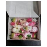 K KUMEED 8 PCS Artificial Flowers Hanging Decorations,Pink Hanging Flowers Garland with Hooks Spring Party Decorations for Wedding Party Background Birthday Baby Shower Home Birthday Decorations