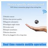 Hidden Camera with Video Mini Small Spy Cameras Home Indoor Use Cam Night Vision Motion Detection Baby Monitor Wireless Outdoor Nanny espias ocultas WiFi Security Secret (4k)