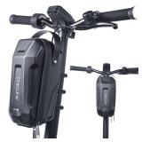 CHICLEW 3L Large Scooter Bag with Handle, Portable Electric Scooter Storage Bag, Waterproof XL Handlebar Pouch Bag for Scooters, Bikes, Segway Niu, with Small Coded Lock & Screw Fixation Design