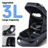 CHICLEW 3L Large Scooter Bag with Handle, Portable Electric Scooter Storage Bag, Waterproof XL Handlebar Pouch Bag for Scooters, Bikes, Segway Niu, with Small Coded Lock & Screw Fixation Design