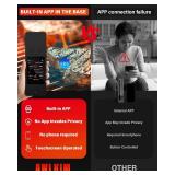 Bluetooth Wireless Meat Thermometer with App, Touch Screen, Audible Alarm, 2 Probes, 800ft Range & Rechargeable Base, Kitchen Food Thermometer for Cooking, BBQ, Smoker | Stocking Stuffers for Men