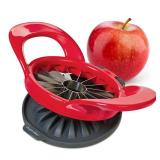 PrepWorks Dishwasher Safe Apple Slicer and Corer 16-Slice Thin Apple Cutter with Safety Cover