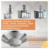 Juicer Mesh Filter Basket Compatible with Breville Juicer Models JE98XL,JE95XL,BJE200XL,BJE430SIL,JE900, BJE510XL, BJE530BSS,With Blade, Mesh Strainer Bowl,Screws & Wrench DIY to Replace No Base