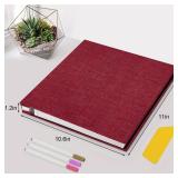 Zesthouse Photo Album Self Adhesive Pages, 60 Pages Magnetic Scrapbook Albums with Sticky Page, Photos Album Holds 8x10 & 5X7 & 4x6 & 6x8 & 3x5, Large Picture Book Ideal Gift for Family Wedding Baby