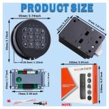 Gun Safe Lock Replacement with Swing Bolt Lock Electronic Safe Keypad for Gun Safe and Strong Vaults Door