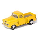 KiNSMART 1955 Chevrolet Stepside Pickup Truck 5 Inch 1:32 Scale Die Cast Metal Little Truck (Yellow)