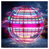 PRO STASH 2025 Upgraded Flying Orb Ball - Hover Drone Boomerang Ball for Kids & Adults, Fun Indoor/Outdoor Flying Experience for Gifts,Christmas Surprises for Boys and Girls (Pink)