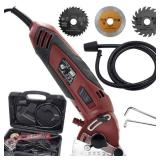 Multifunction Corded Mini Circular Saw Machine Set, 400W High Powered cordless circular saw Machine, Professional Compact Rotorazer Saw for Cut Drywall,Tile, Metal