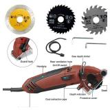 Multifunction Corded Mini Circular Saw Machine Set, 400W High Powered cordless circular saw Machine, Professional Compact Rotorazer Saw for Cut Drywall,Tile, Metal