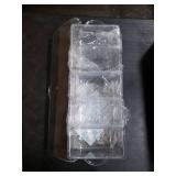 Ice Chilled Condiment Containers with Hinged Lid - Chilled Condiment Server with Lid, Clear Serving Tray