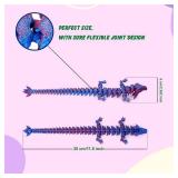 2PCS 12 3D Printed Dragon, 3D Animals, 3D Fidget Toy, Autism Toys, 3D Dragon, 3D Printing Dragon for Home Office Decor Executive Desk Toys