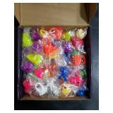 Mikulala 36 Pack Light Up Rings Glow in The Dark Party Supplies, Light up Party Favors, Goodie Bag Stuffers, Birthday Valentines Party Favors Classroom Prizes Cute Animal Treasure Box for Kids