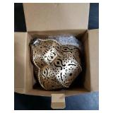 Hapjoy Hanging Solar Lights Outdoor Garden Decor Solar Lantern Waterproof Plastic Moroccan Outdoor Decorations for Patio Pathway Yard Backyard Garden Decorative (1 Pack, Bronze)