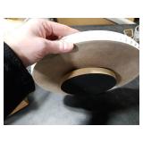 HPC Decor 12Inch Beaded Lazy Susan- Wooden Lazy Susan Organizer for Farmhouse Table Decor, Round Turntable for Table Cabinet,Countertop- Kitchen Turntable 360 Degrees Rotating Table Spinning Tray.