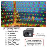 Christmas Net Lights Outdoor, 360 LED 21ft x 5ft Large Net Mesh String Lights 8 Modes, Twinkle Lights Connectable Plug in for Bushes Hedge Yard Garden Party Christmas Decor, Red and Green
