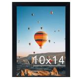 JCJMY 10x14 inch Picture Frame Black for 30 x 40cm Diamond Painting Art, Horizontal and Vertical Formats for Wall Hanging, 10 x 14 Wall Gallery Poster Photo Frame with Durable Shatter Resistant